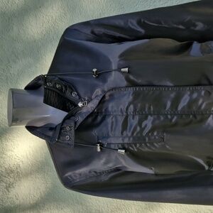 Liz Claiborne Women Sleek Jet Black Dual closure City Jacket